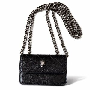 New Kurt Geiger Micro crossbody black & silver